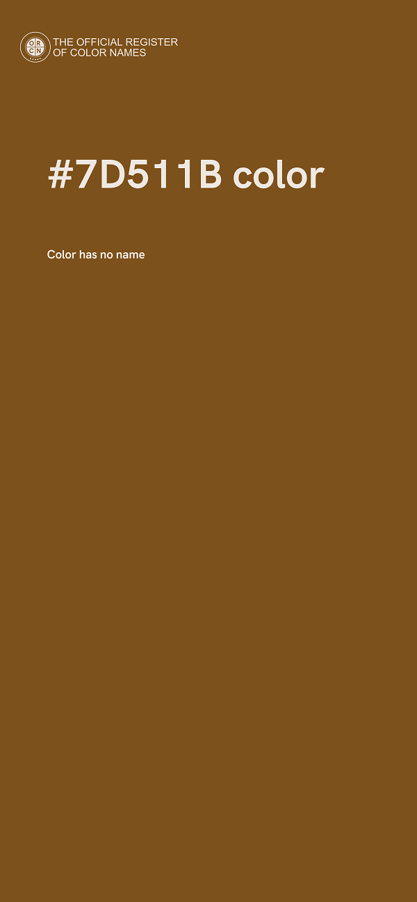 #7D511B color image