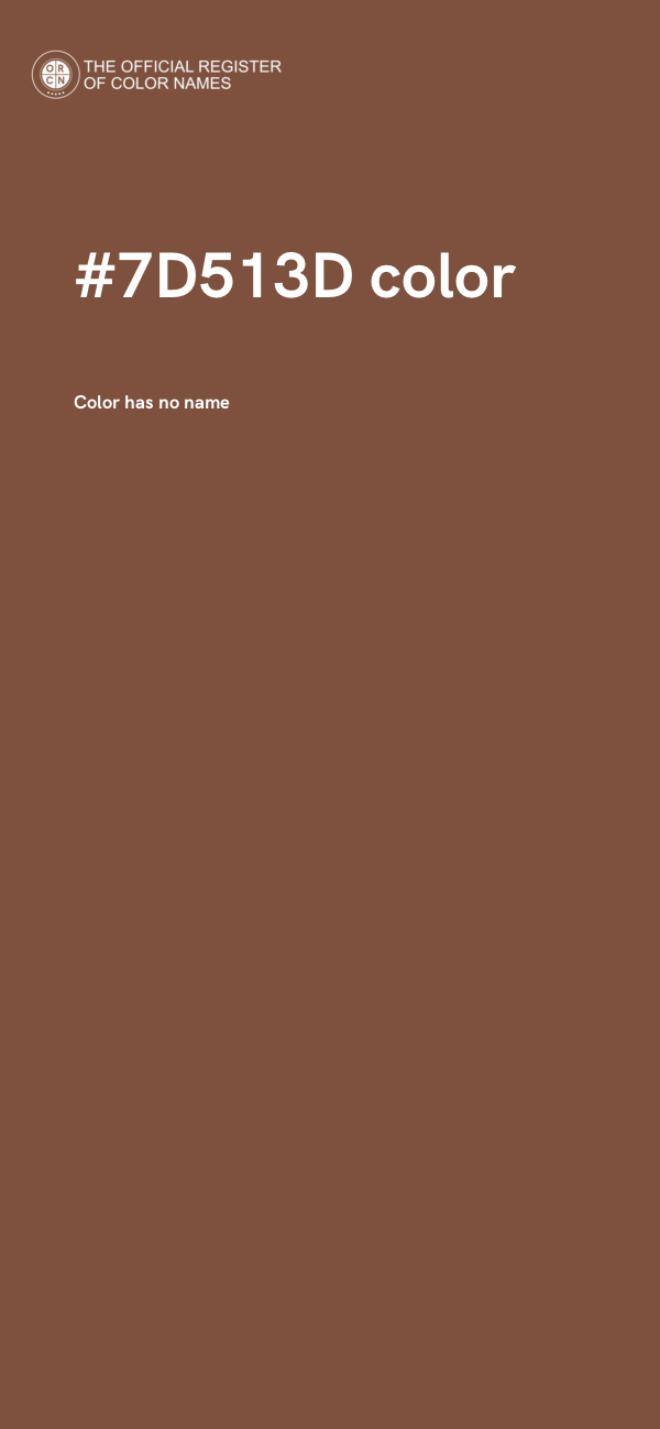 #7D513D color image