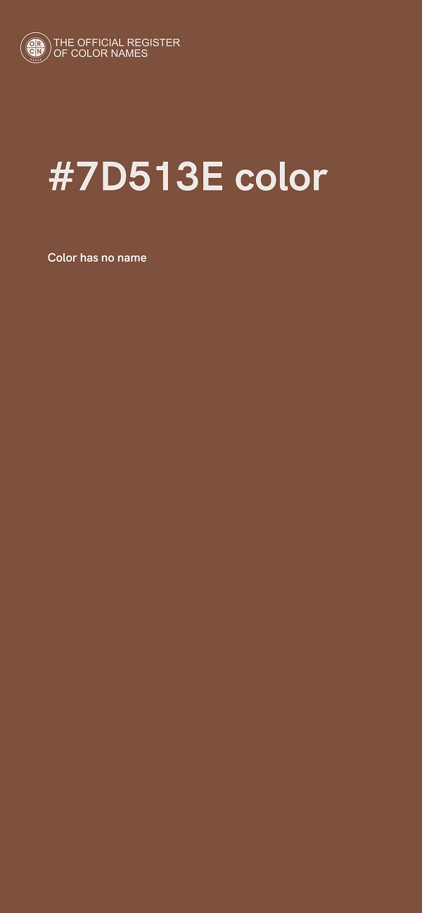 #7D513E color image