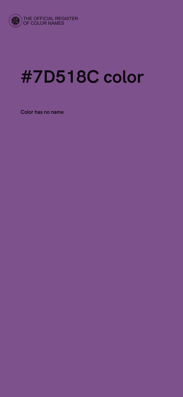 #7D518C color image