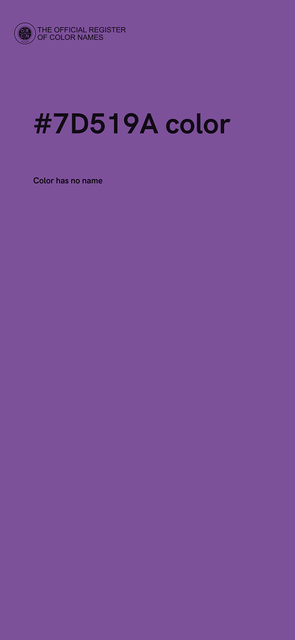 #7D519A color image