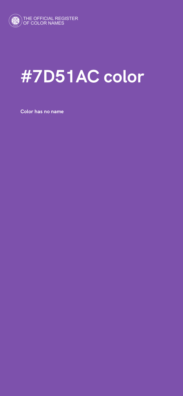 #7D51AC color image
