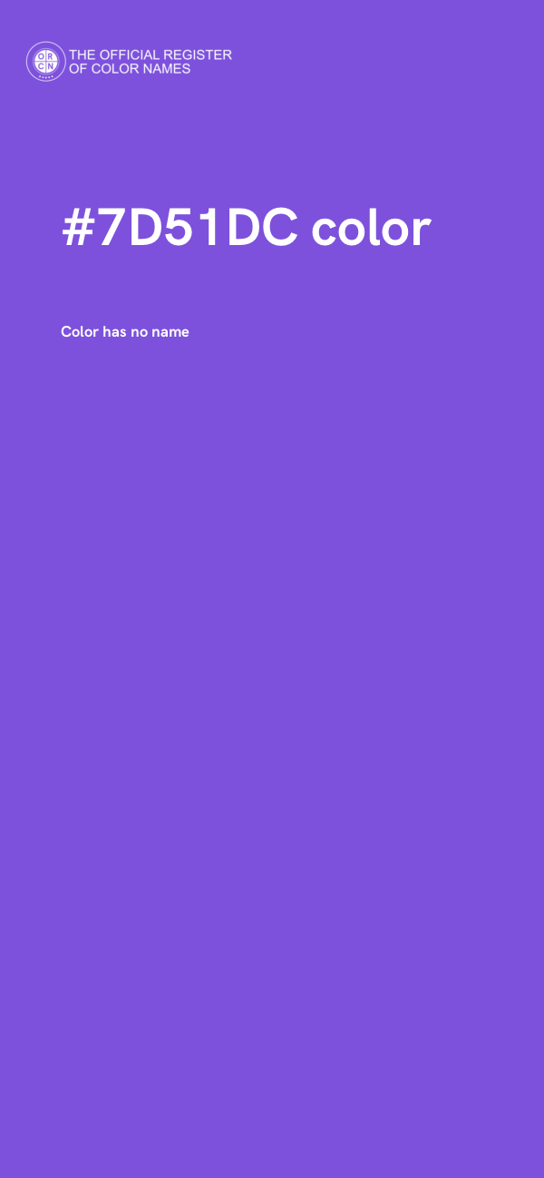 #7D51DC color image