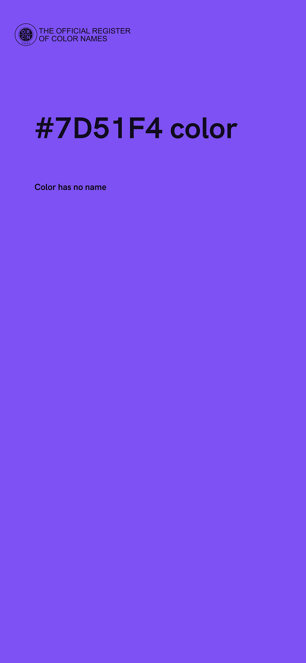 #7D51F4 color image