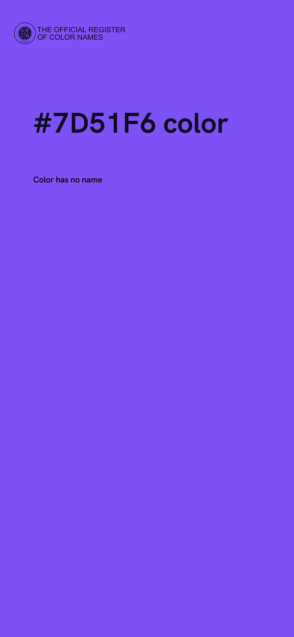 #7D51F6 color image