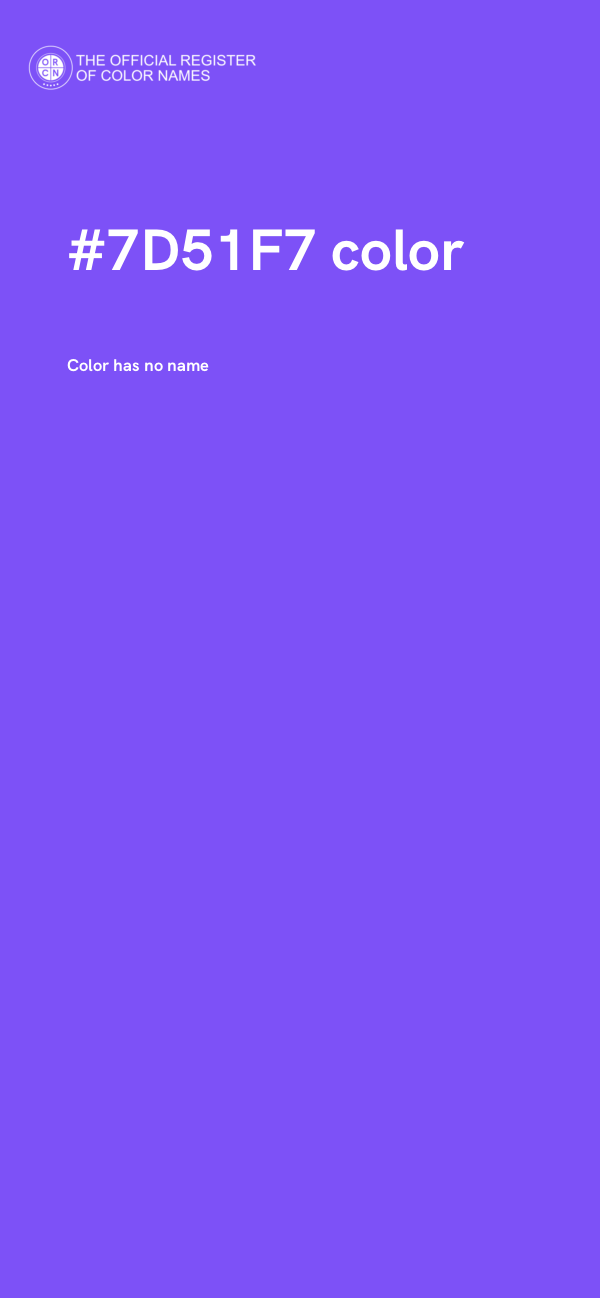#7D51F7 color image