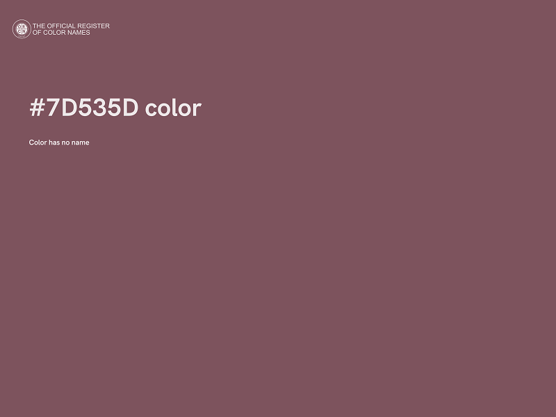 #7D535D color image