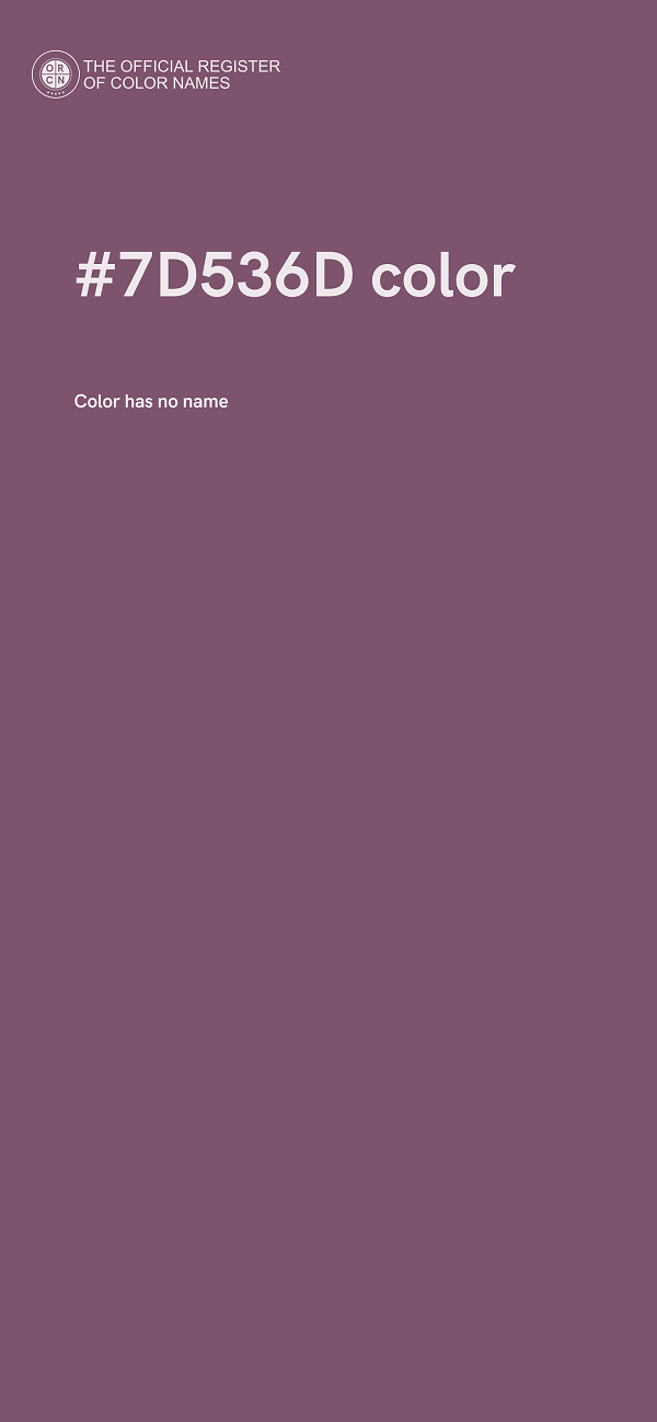 #7D536D color image