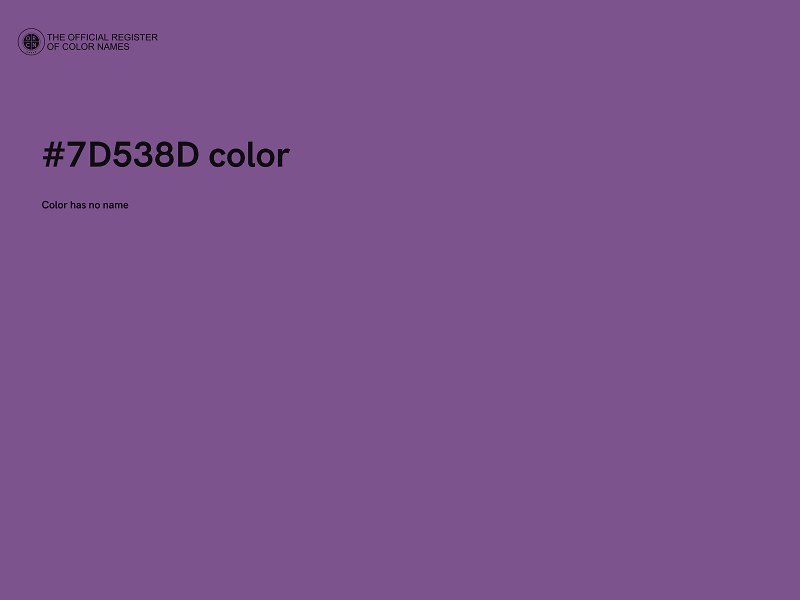 #7D538D color image