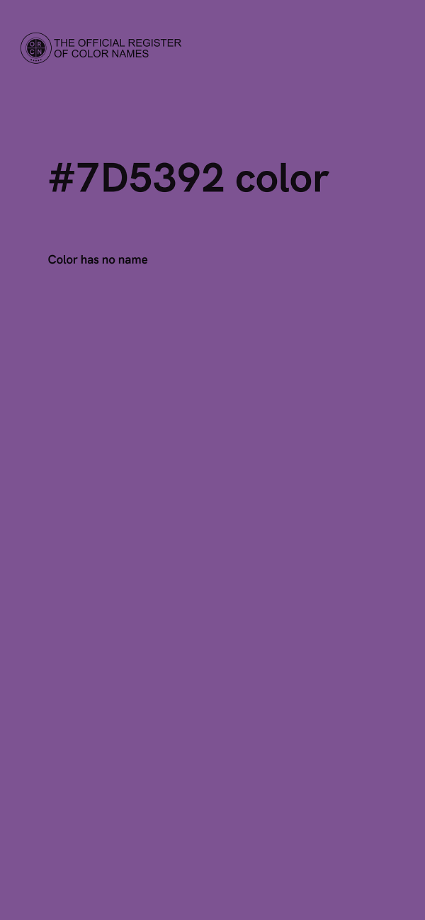 #7D5392 color image