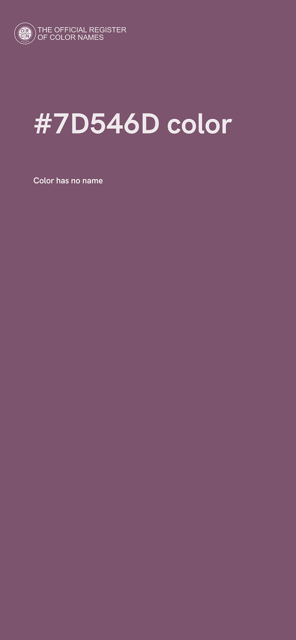 #7D546D color image