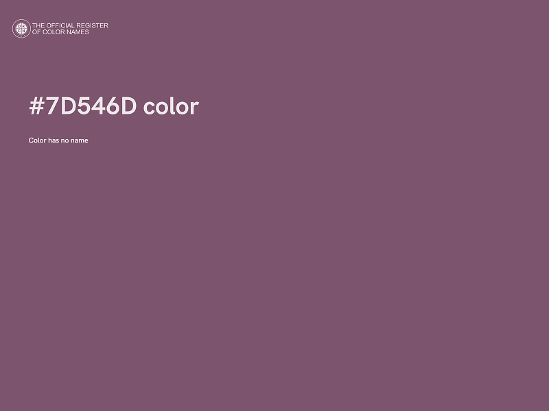 #7D546D color image