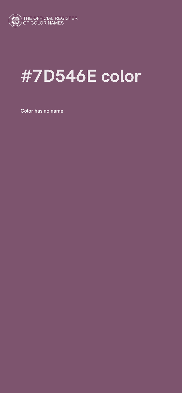 #7D546E color image