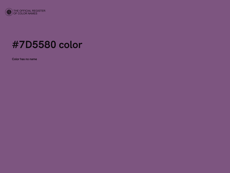 #7D5580 color image