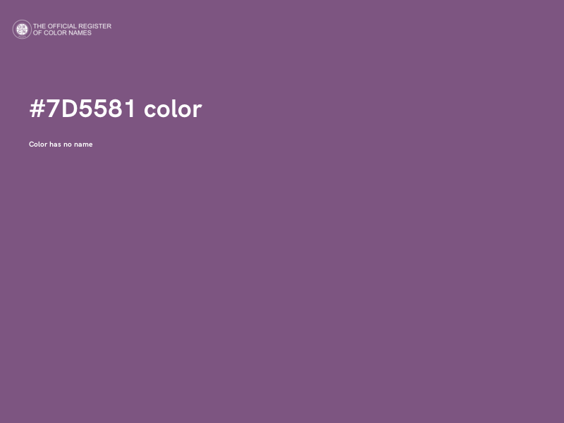 #7D5581 color image