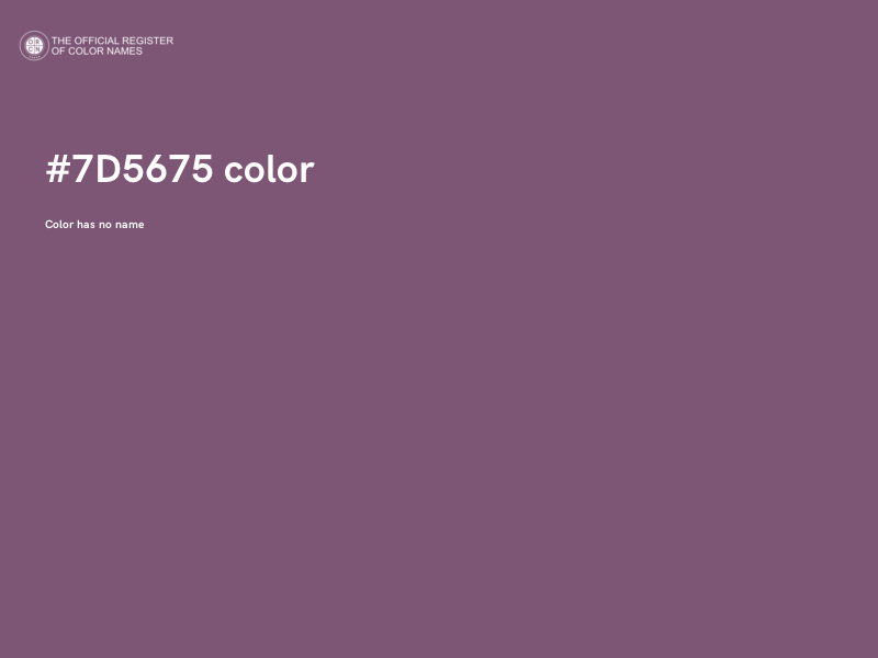#7D5675 color image