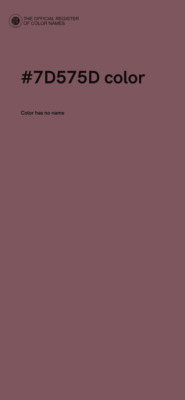 #7D575D color image