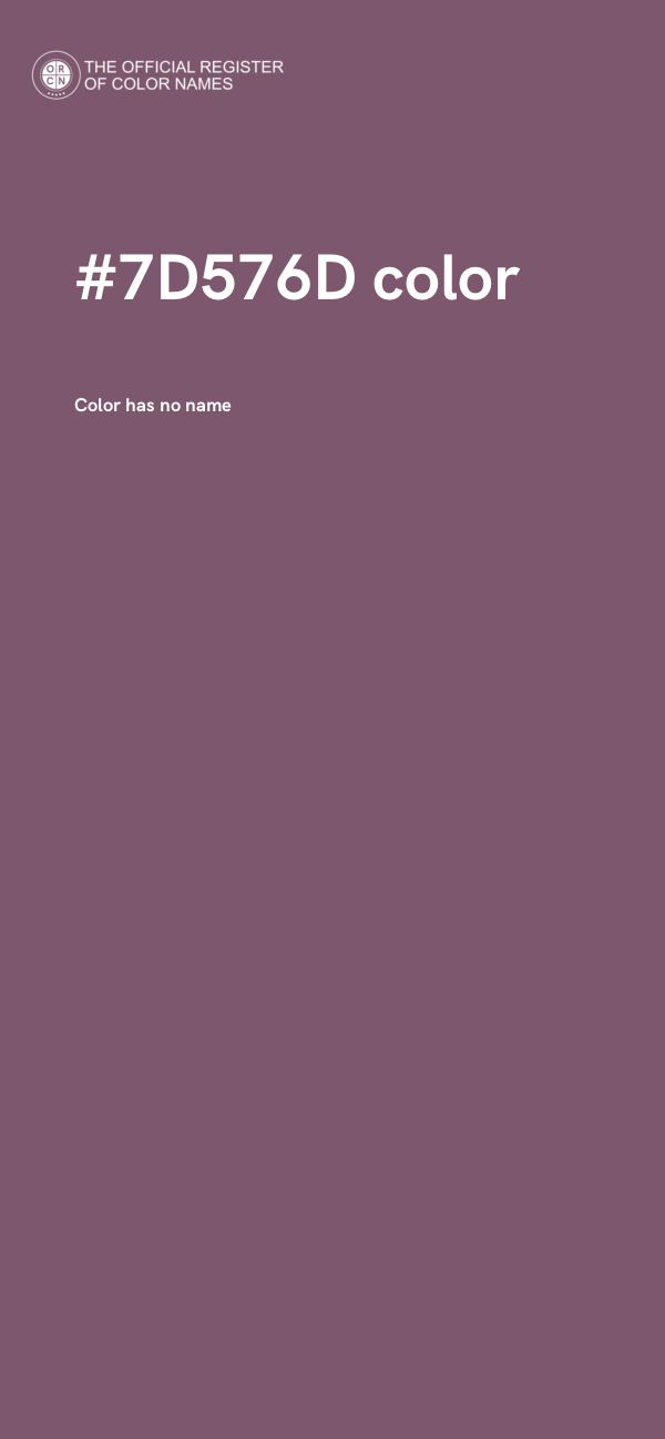 #7D576D color image