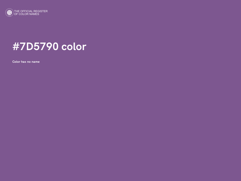 #7D5790 color image