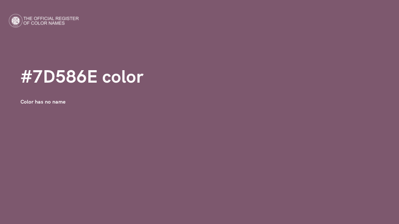 #7D586E color image