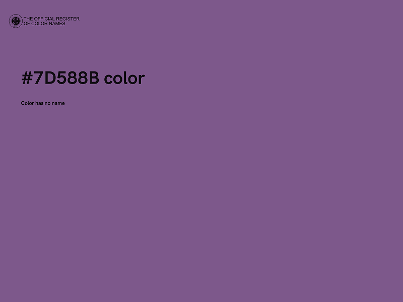 #7D588B color image