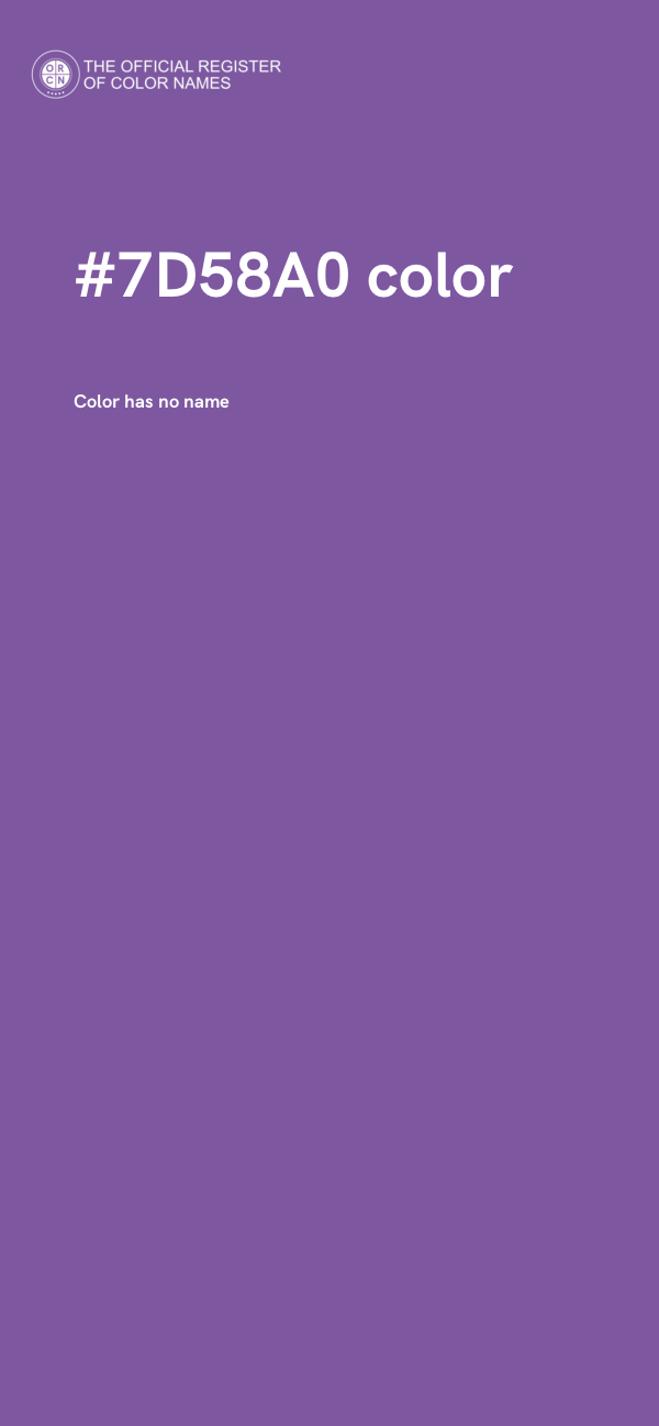 #7D58A0 color image