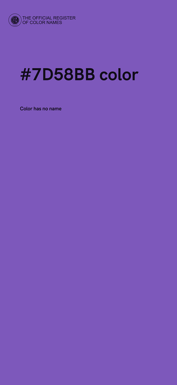 #7D58BB color image