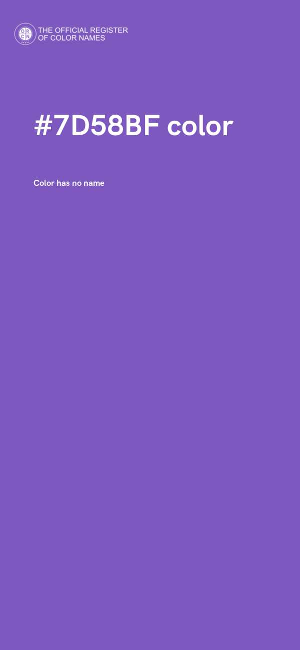 #7D58BF color image