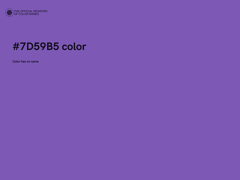 #7D59B5 color image