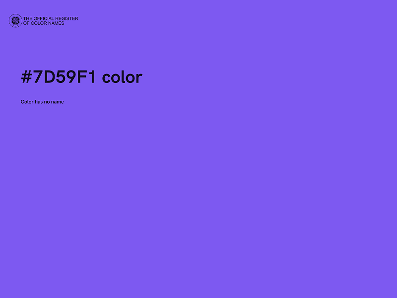 #7D59F1 color image