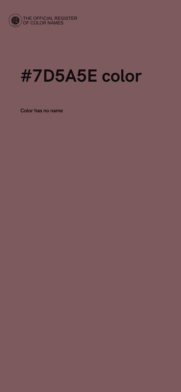 #7D5A5E color image