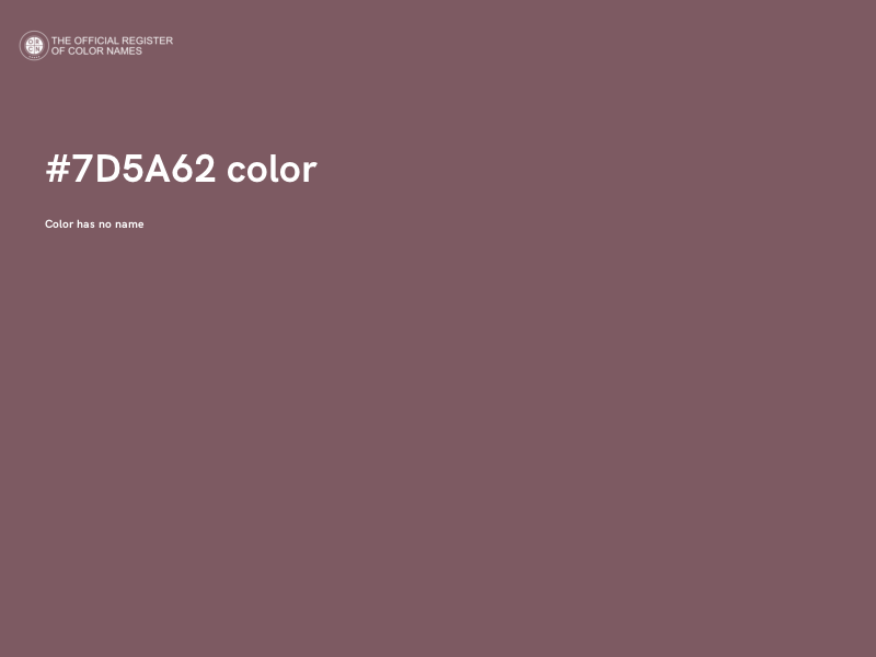#7D5A62 color image