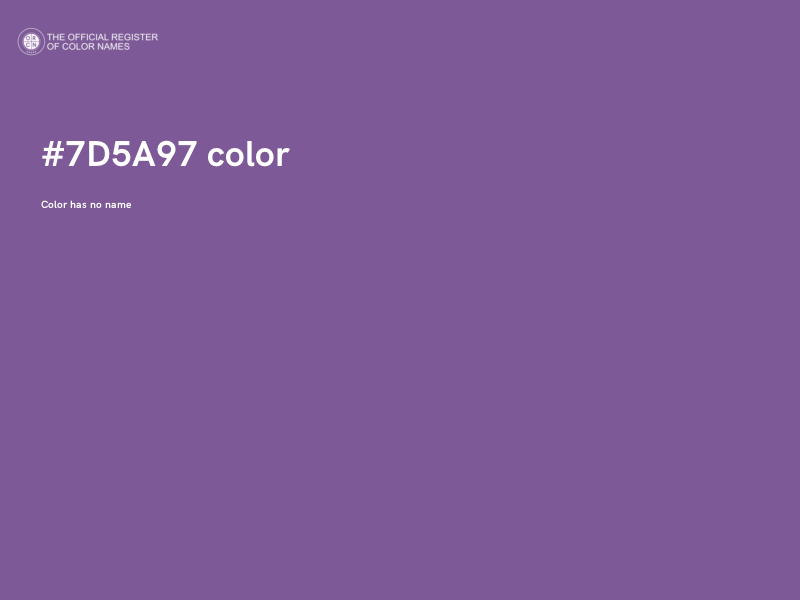 #7D5A97 color image