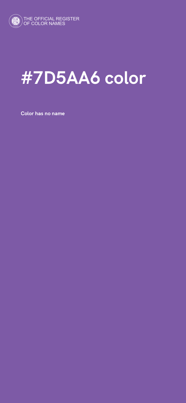 #7D5AA6 color image