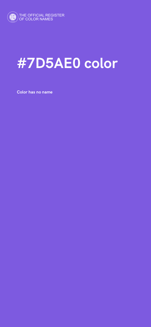 #7D5AE0 color image