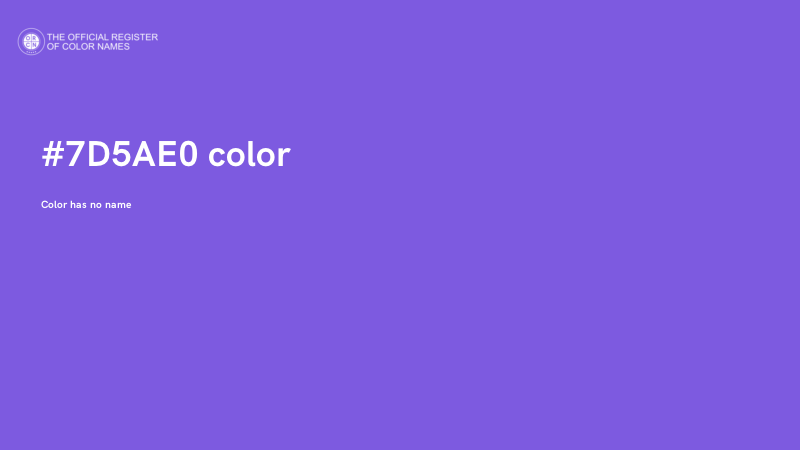#7D5AE0 color image