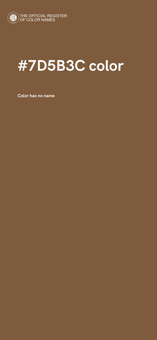#7D5B3C color image