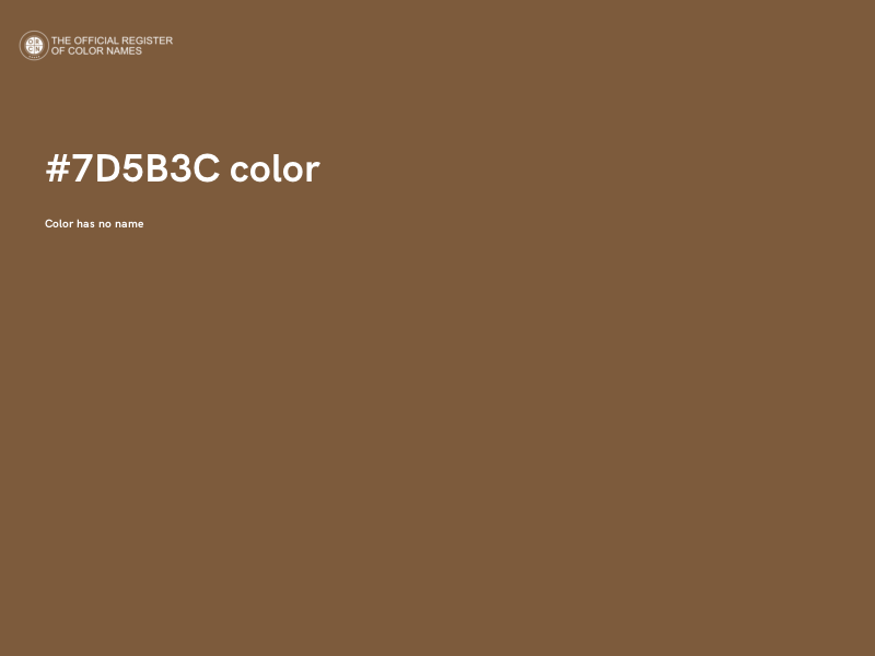 #7D5B3C color image