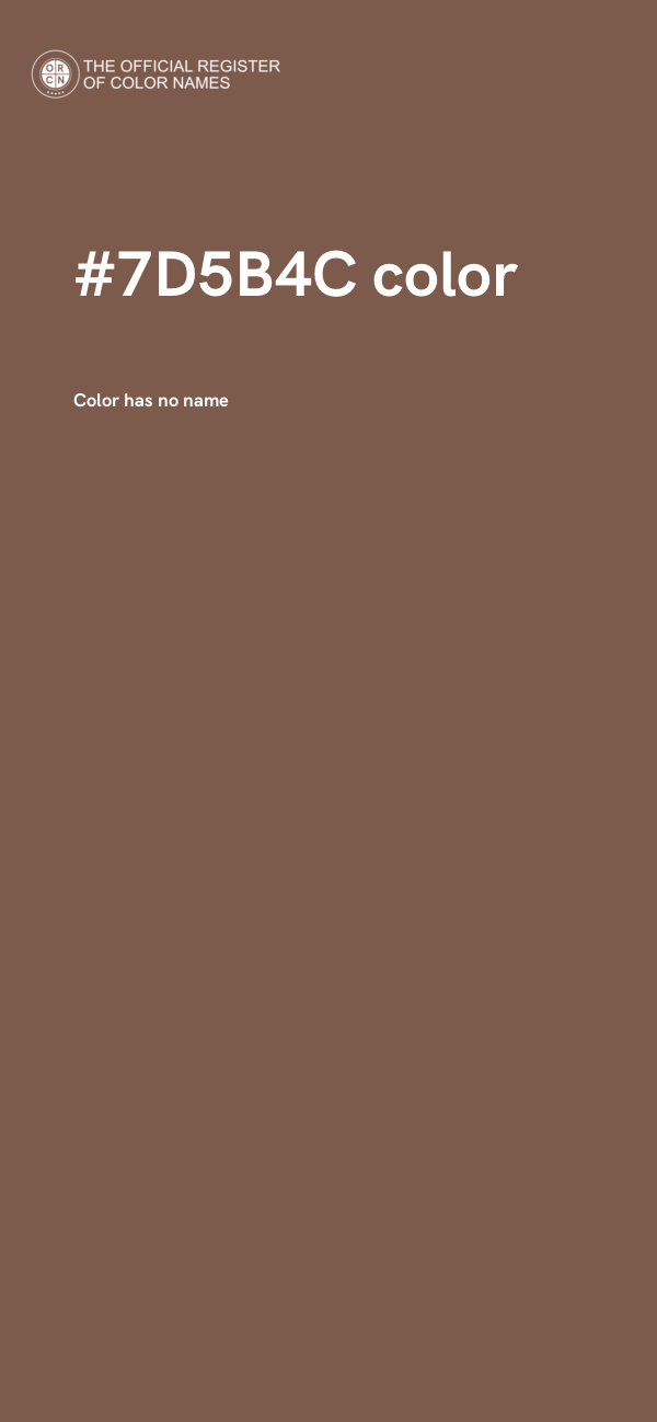 #7D5B4C color image