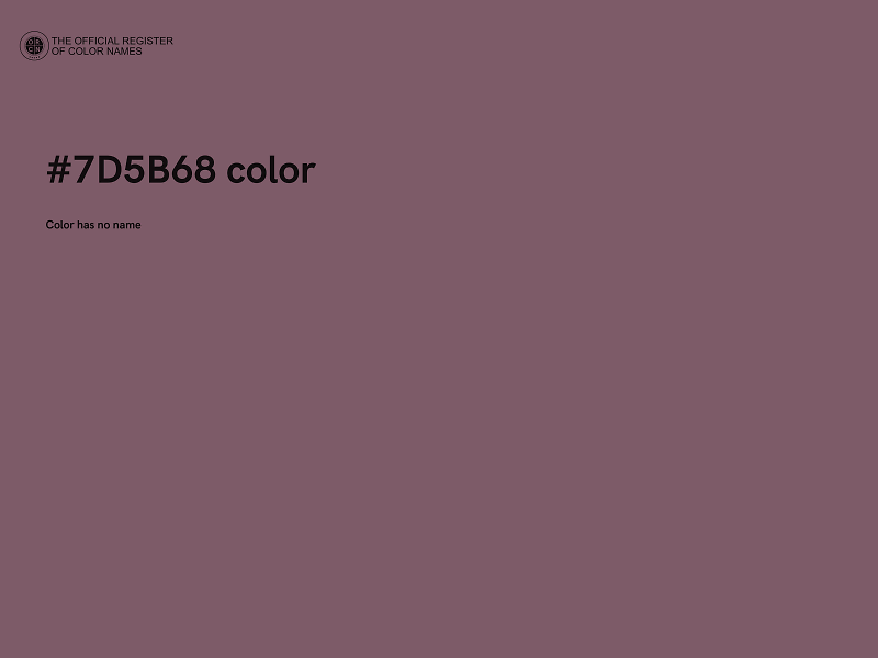 #7D5B68 color image