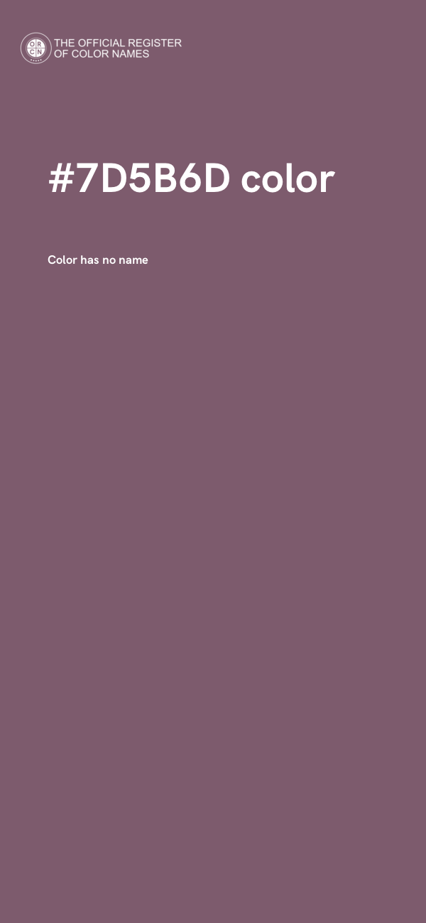 #7D5B6D color image