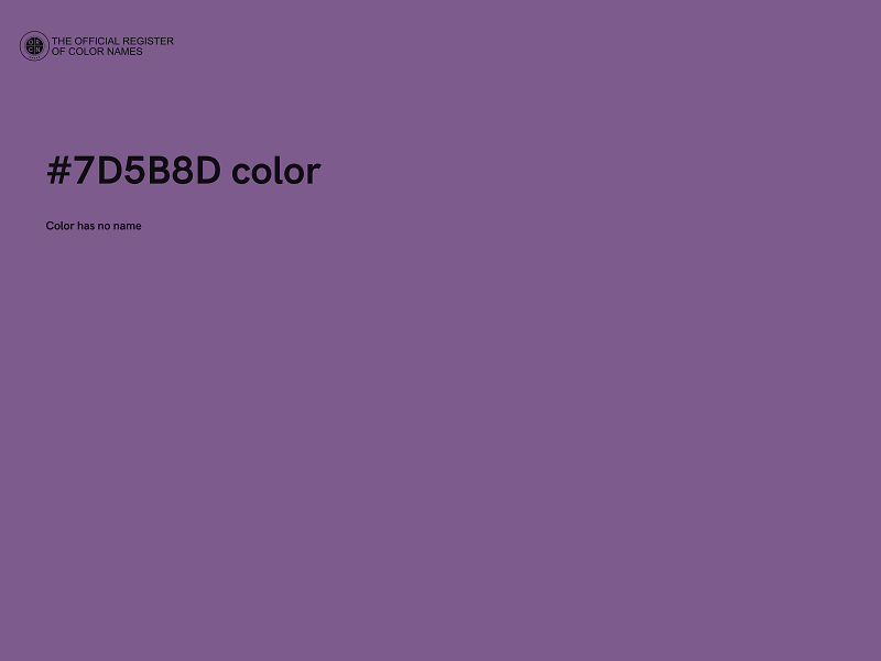 #7D5B8D color image