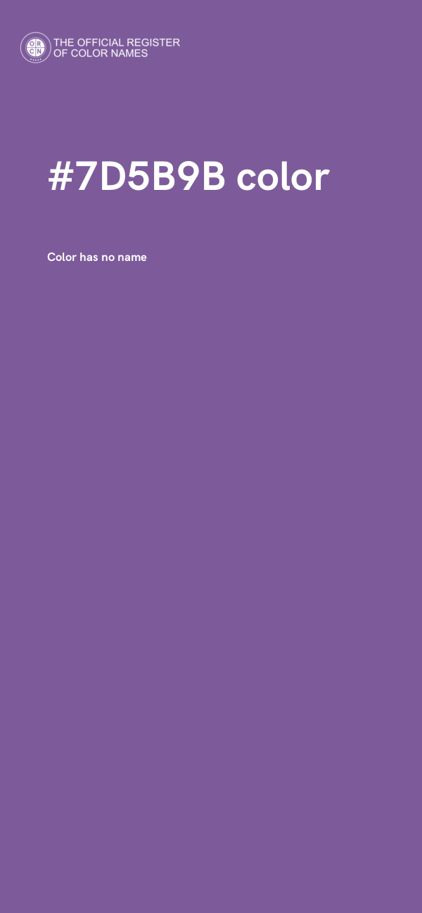 #7D5B9B color image