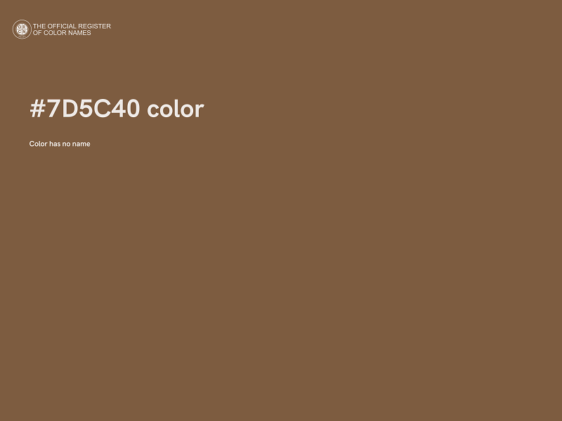 #7D5C40 color image