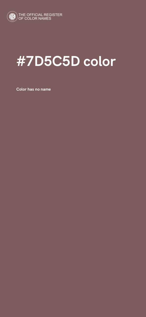 #7D5C5D color image