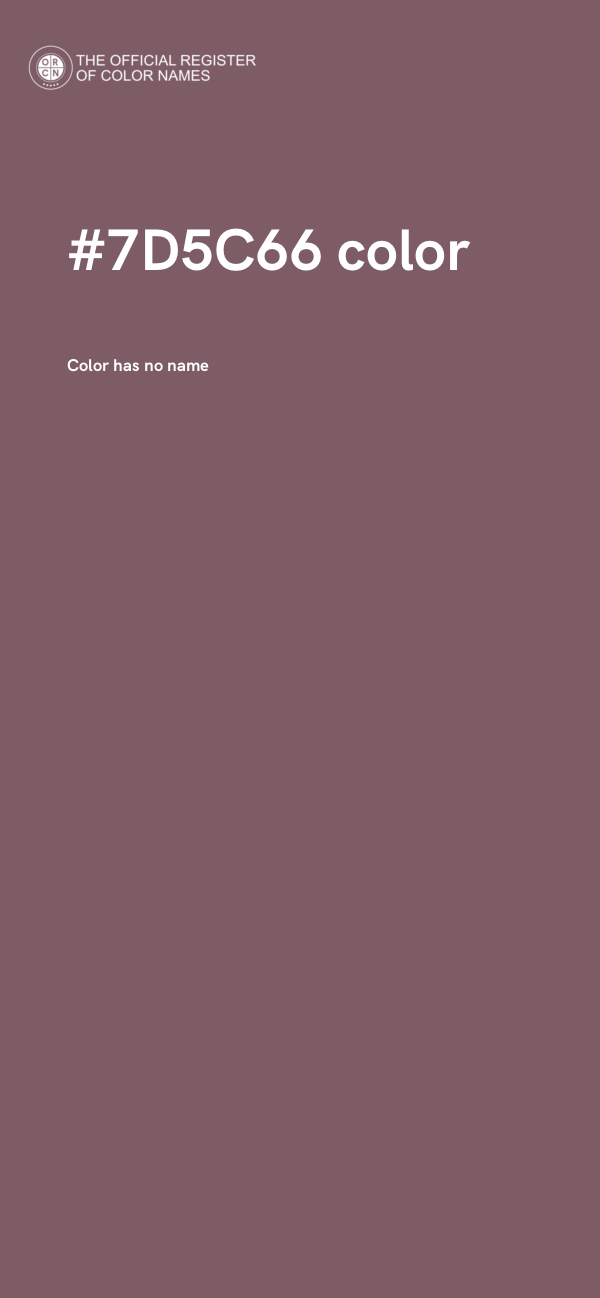 #7D5C66 color image