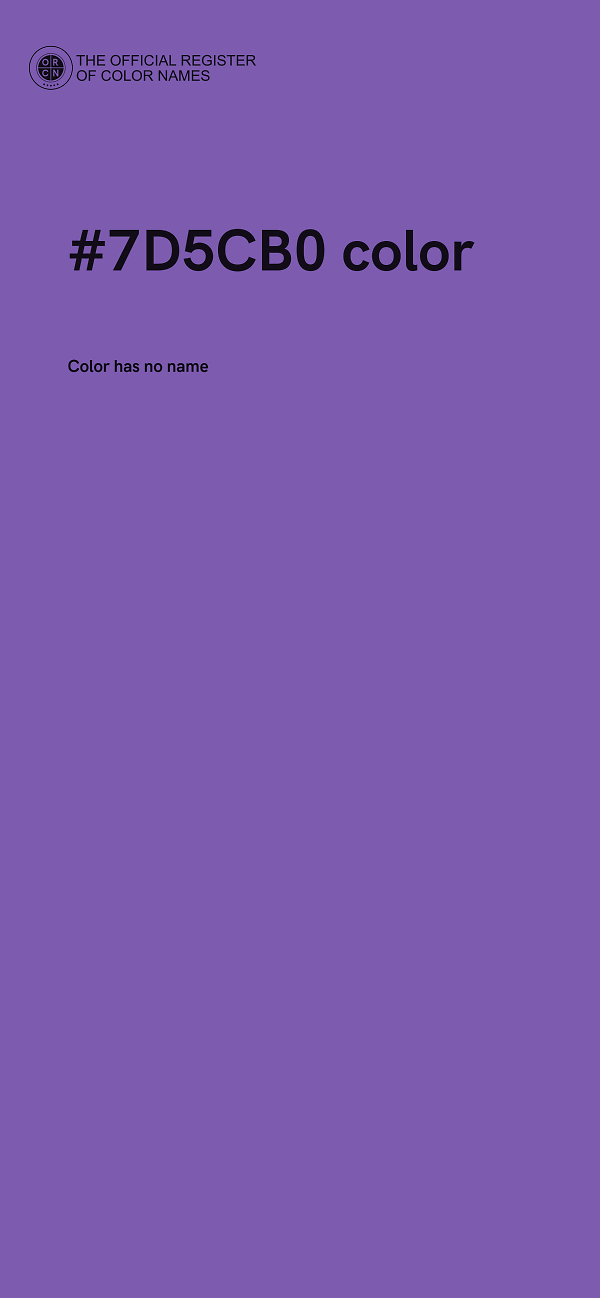 #7D5CB0 color image