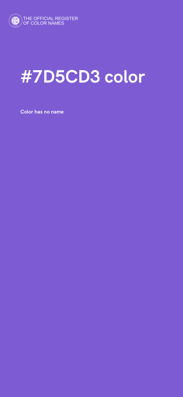 #7D5CD3 color image
