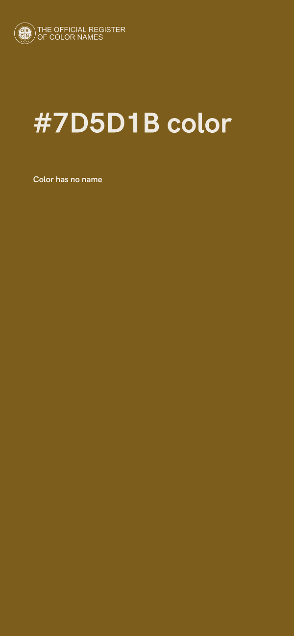 #7D5D1B color image