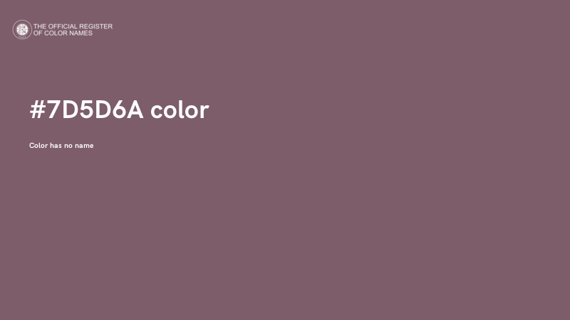 #7D5D6A color image
